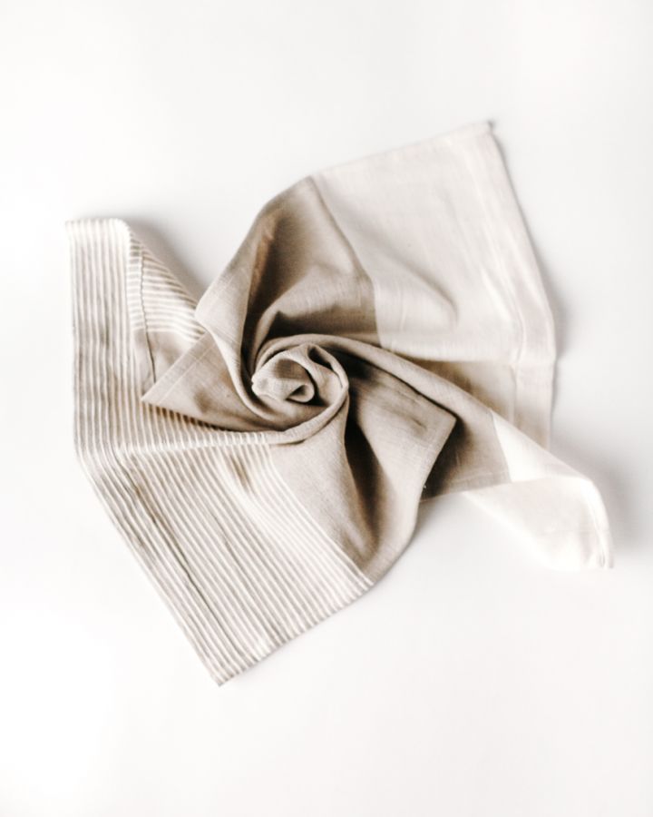 Chesapeake Cotton Tea Towel Stone