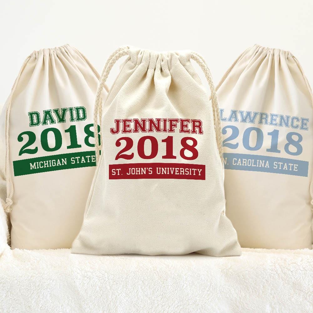 College Custom Large Laundry Drawstring Sack Secondary image