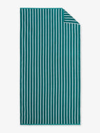 Sea Green Pinstripe Cabana Beach Towel