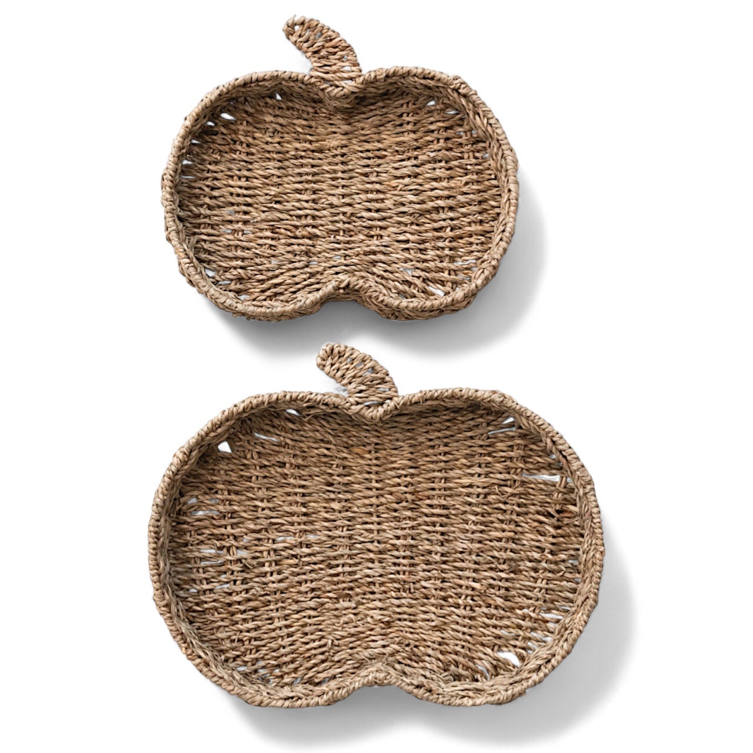 Hand-Woven Seagrass Pumpkin Trays | 2 Sizes Main image
