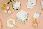 Secret Garden - White Botanicals Large Paper Plates