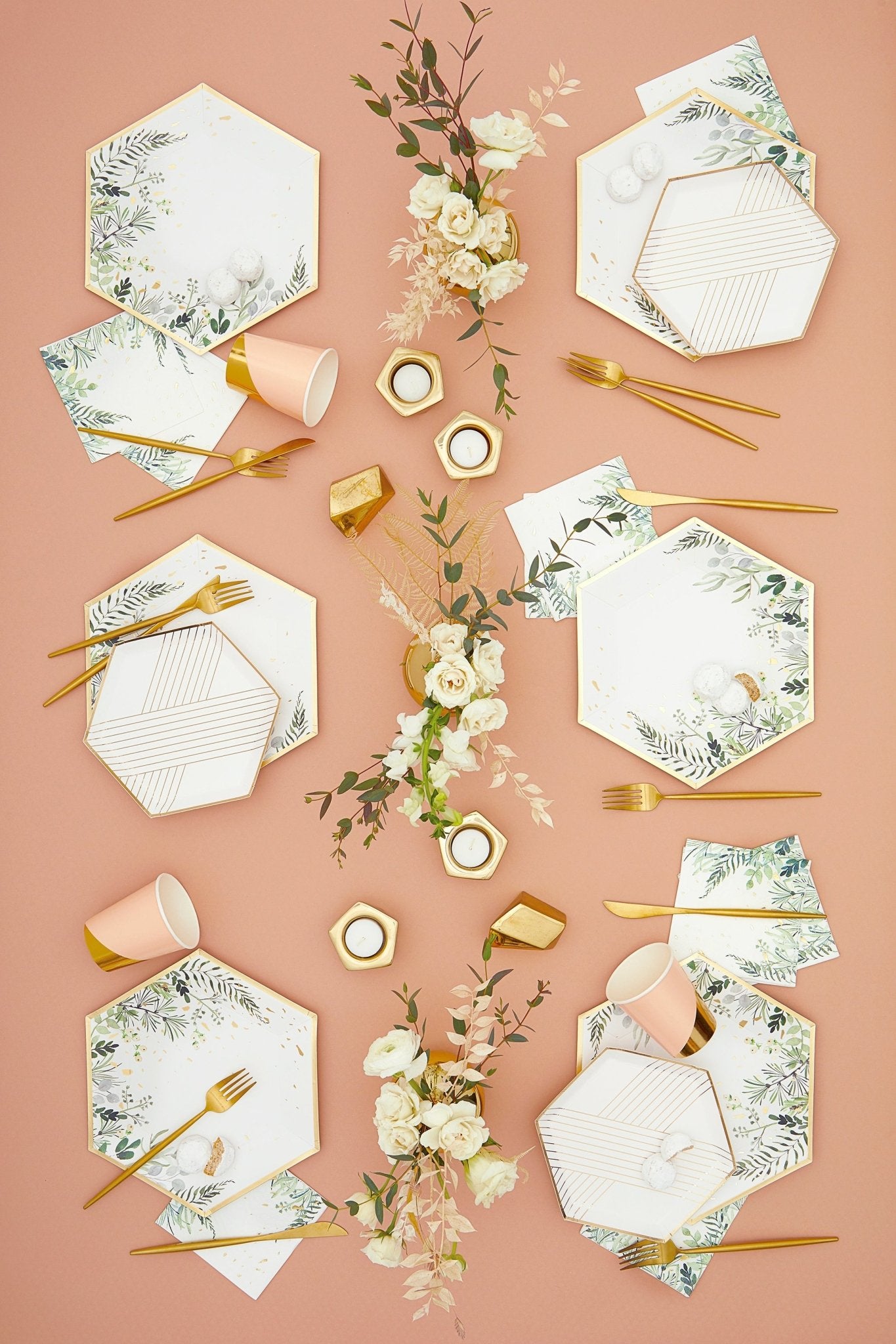 Secret Garden - White Botanicals Large Paper Plates Secondary image