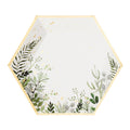 Secret Garden - White Botanicals Large Paper Plates
