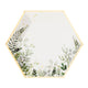 Secret Garden - White Botanicals Large Paper Plates