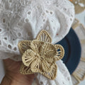 Star Flower Handwoven Iraca Napkin Ring