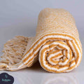 Striped Bath Towel Mustard