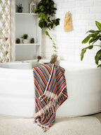 Striped Bath Towel Rainbow