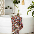 Striped Bath Towel Rainbow