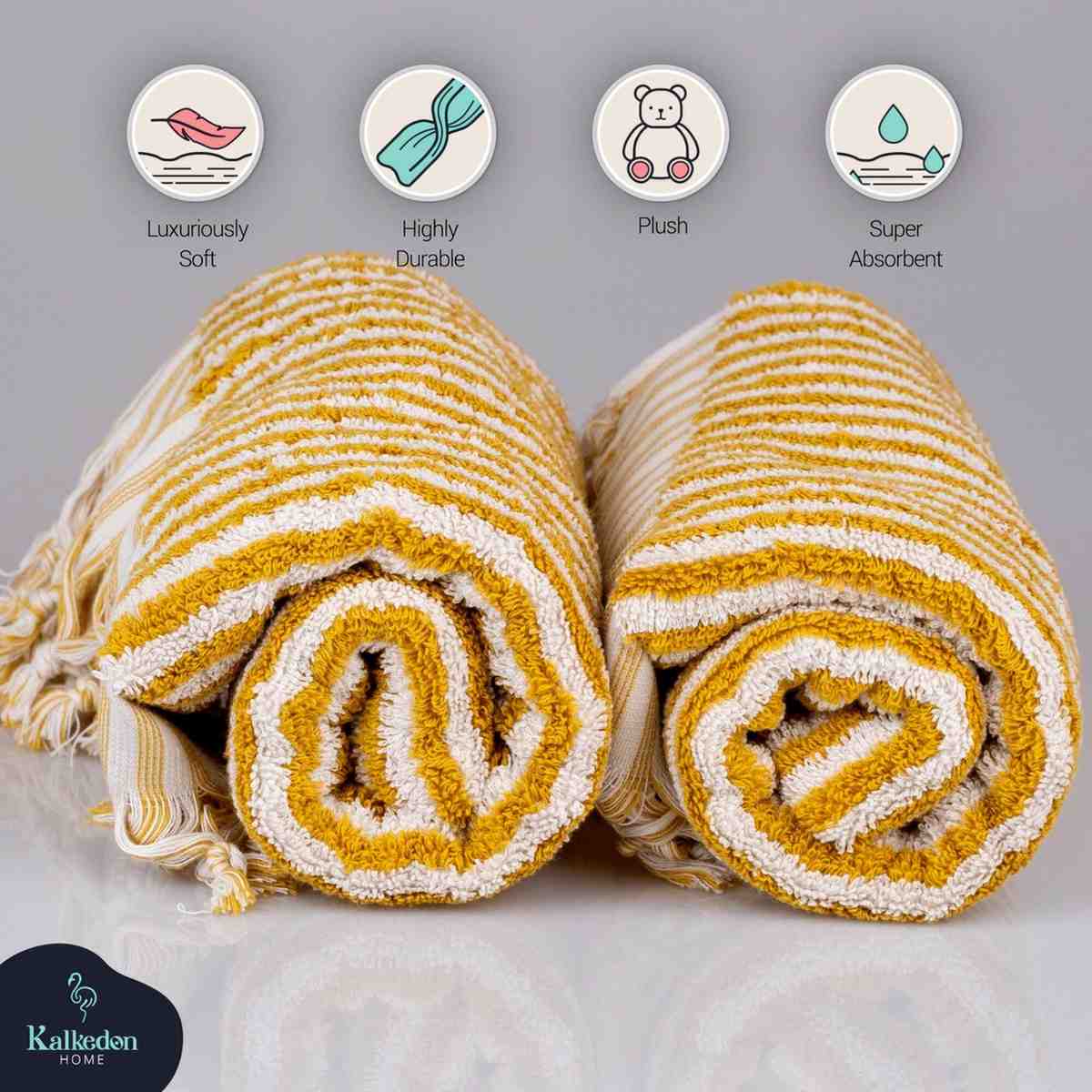 Striped Hand Towel Secondary image