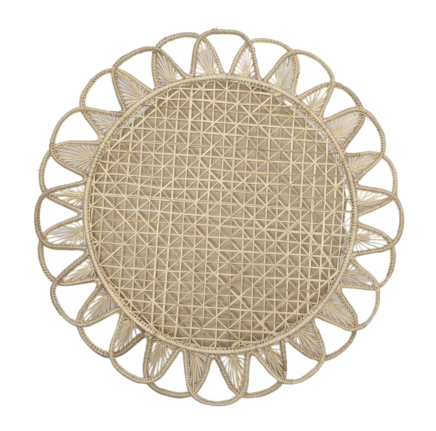 Luminous Woven Placemat Solid Color Natural