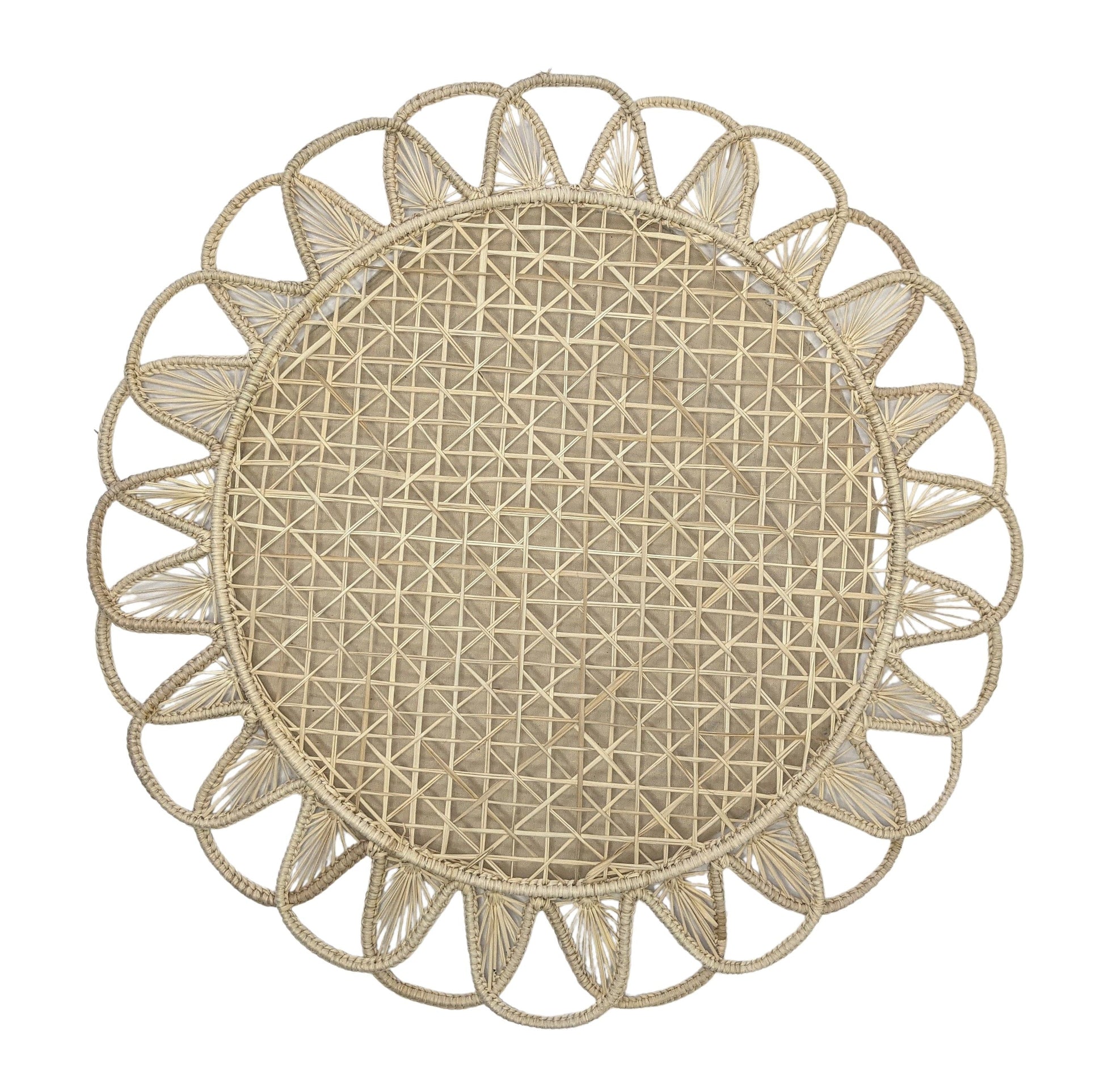 Luminous Woven Placemat Solid Color Natural
