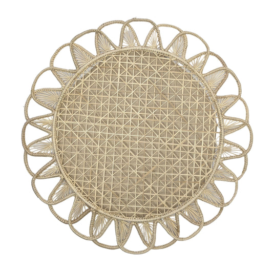 Luminous Woven Placemat Solid Color Natural