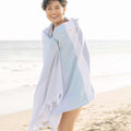 Teal & Gray Cape Cod Turkish Towel