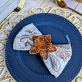 Thanksgiving Star Flower Woven Napkin Ring