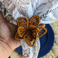 Thanksgiving Star Flower Woven Napkin Ring