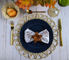 Thanksgiving Star Flower Woven Napkin Ring