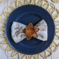 Thanksgiving Star Flower Woven Napkin Ring