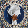 Thanksgiving Star Flower Woven Napkin Ring