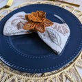 Thanksgiving Star Flower Woven Napkin Ring