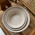 Tiga Woven Nesting Bowls White