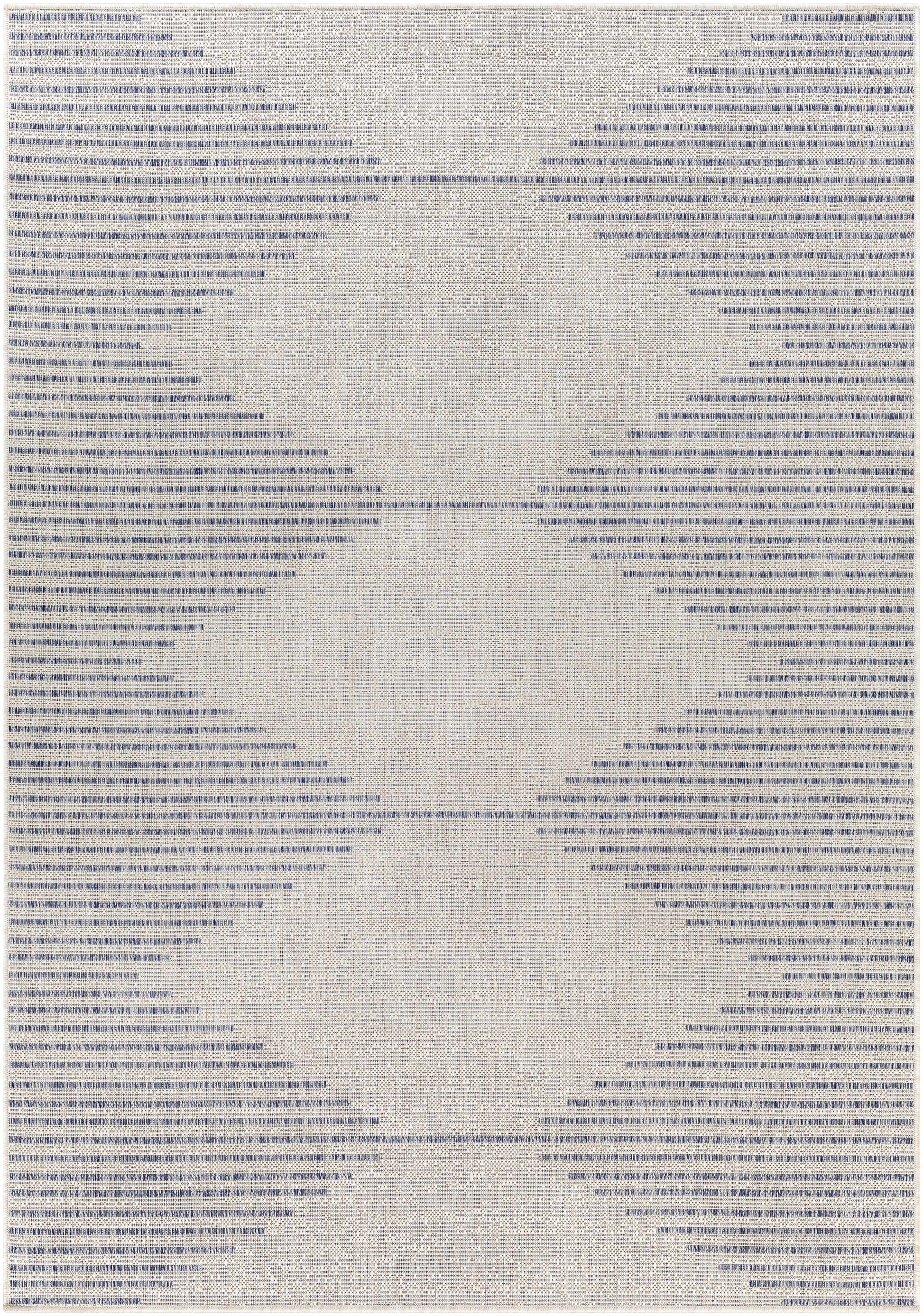 Stephan Gray & Blue Outdoor Rug 5'3" x 7'7" Rectangle