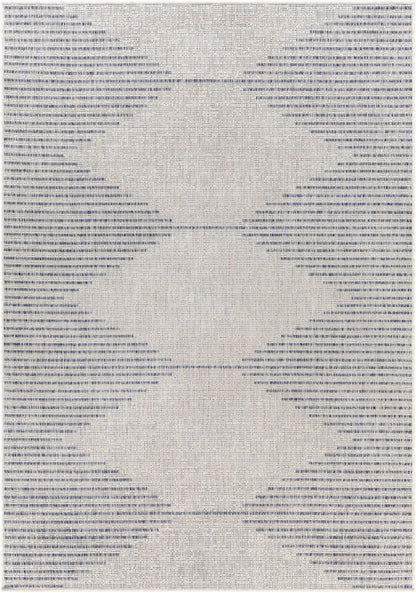 Stephan Gray & Blue Outdoor Rug 5'3" x 7'7" Rectangle