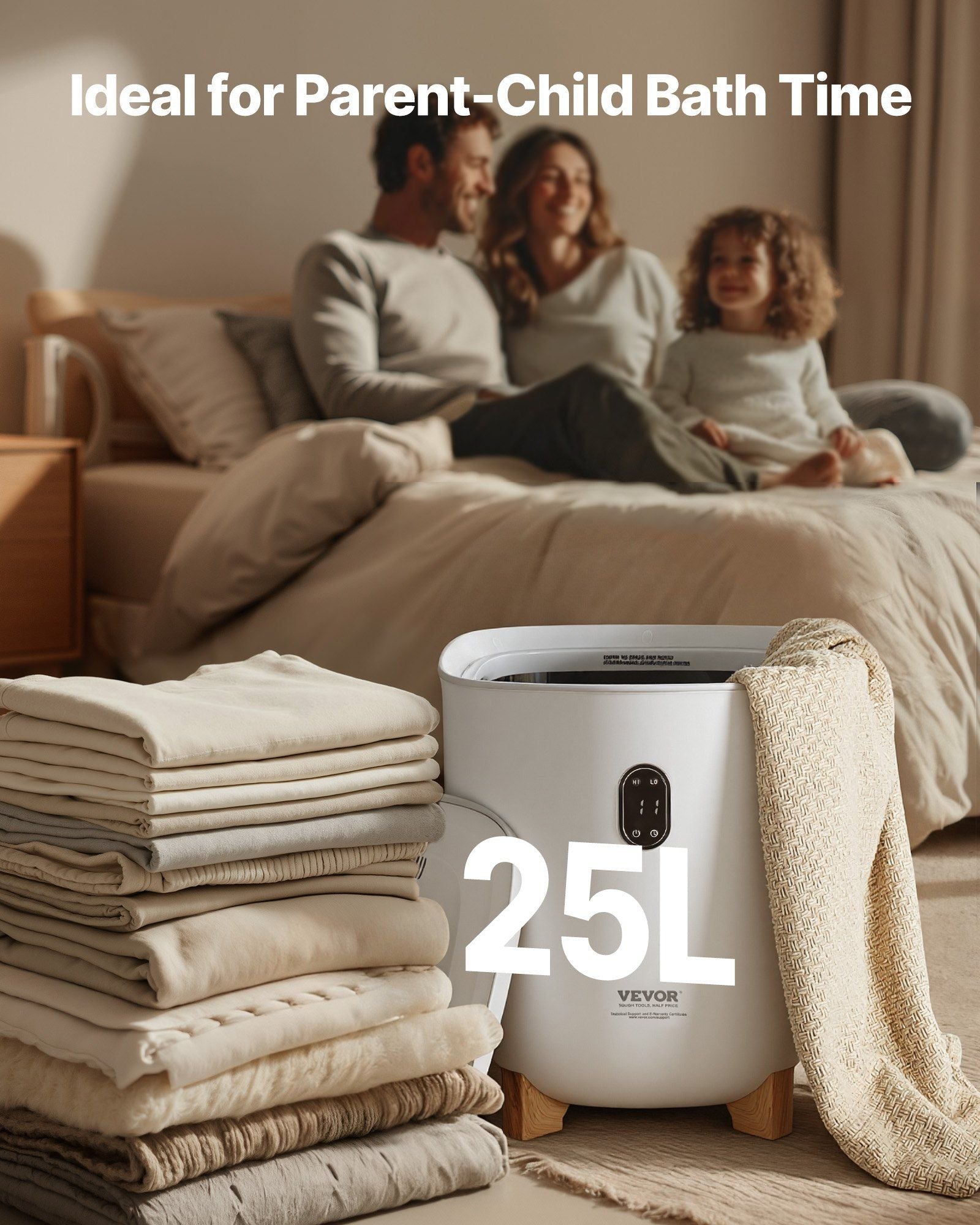 Towel Warmer Bucket – 25L Luxury Bathroom & Home Spa Essential