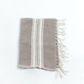 Aden Cotton Hand Towel Stone with Natural