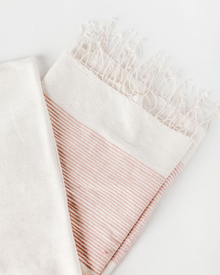 Riviera Cotton Tablecloth Blush