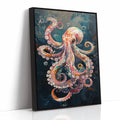 Oceanic Whirl of Dreams Black Framed Canvas