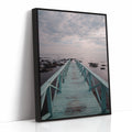 Pathway to Quiet Horizons Black Framed Canvas