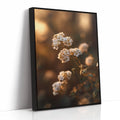 In the Glow of Petal Promises Black Framed Canvas