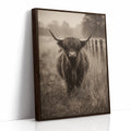 Guardian of the Misty Meadow Brown Framed Canvas