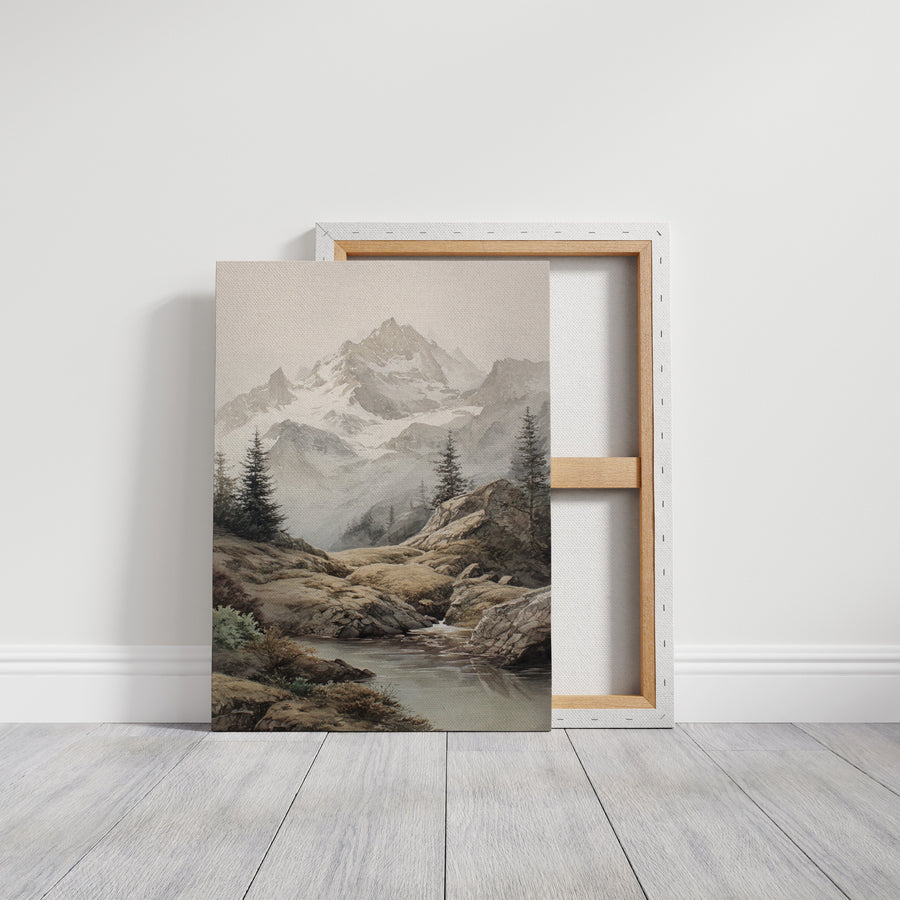 Where Mountains Breathe Softly Gallery Canvas
