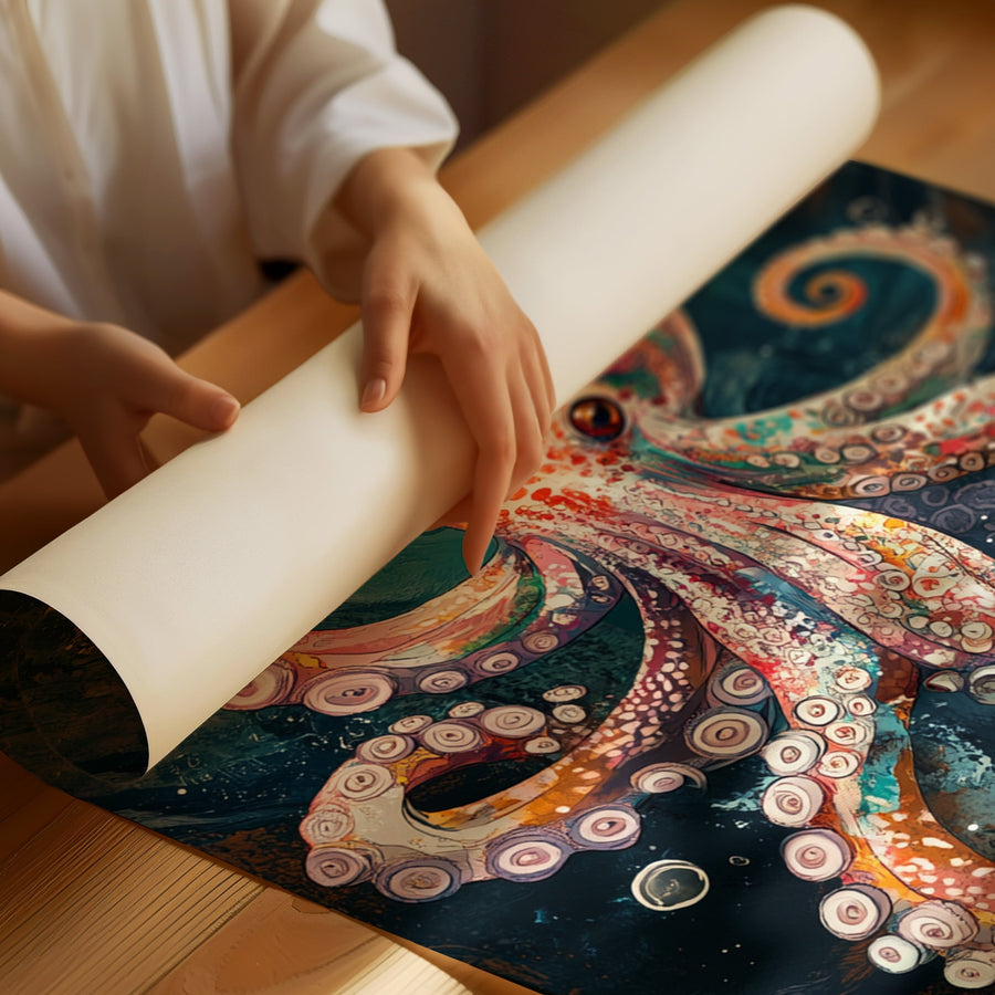 Oceanic Whirl of Dreams Matte Poster