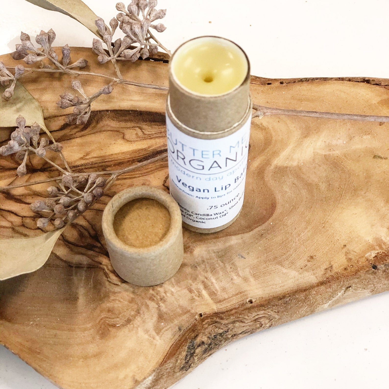 VEGAN Lip Balm / Organic Lip Balm / Compostable Paperboard Tube / Eco Friendly Main image