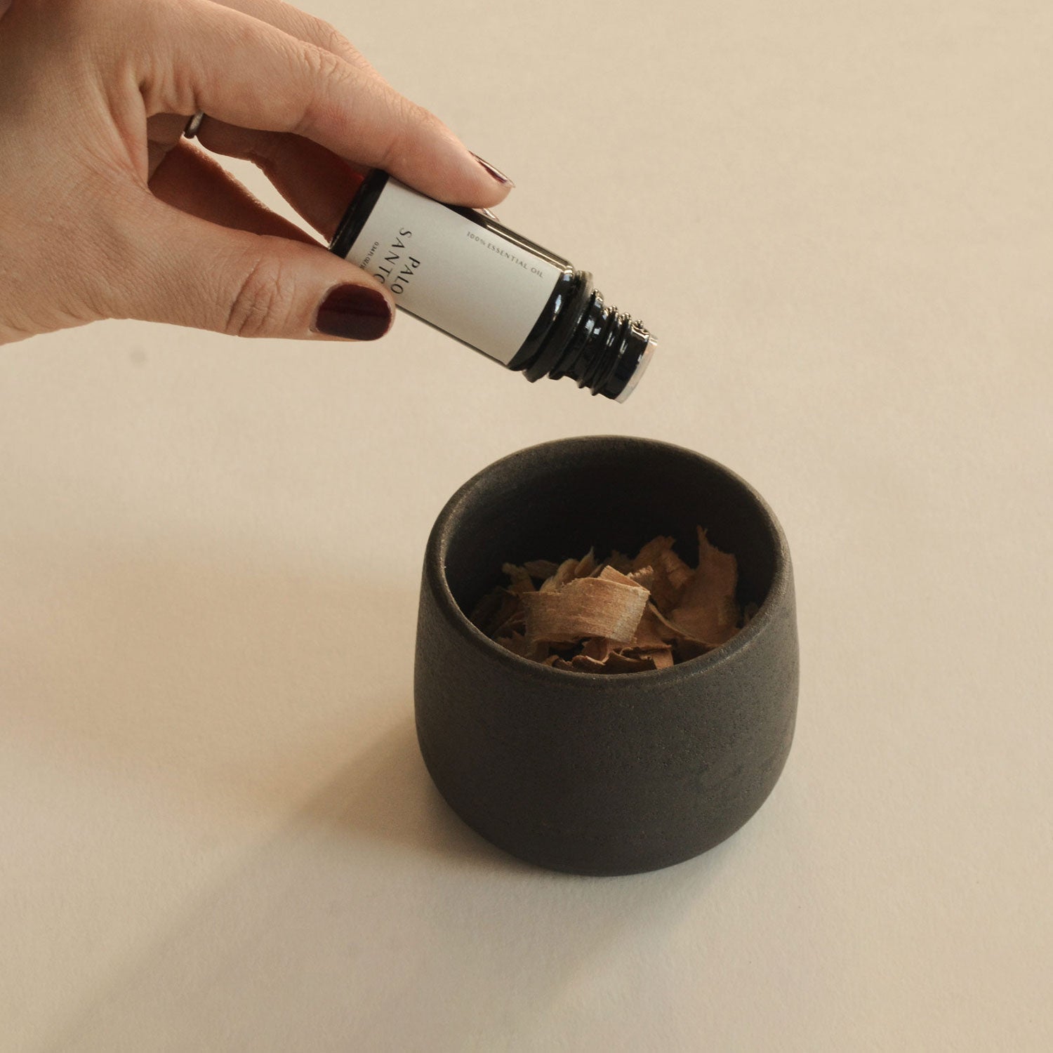 Versatile Black Clay Ceramic Cup