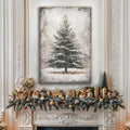 Vintage Pine Tree Christmas Wall Art III