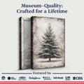 Vintage Pine Tree Christmas Wall Art III