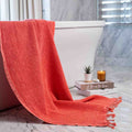 Waffle Turkish Towel Coral Bath Towel