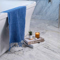 Waffle Turkish Towel Dark Blue Hand Towel