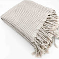 Waffle Turkish Towel Beige Bath&Hand Towel(Set)