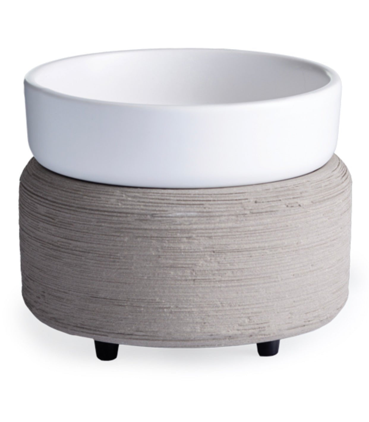 White & Concrete 2-in-1 Candle Warmer Main image