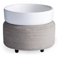 White & Concrete 2-in-1 Candle Warmer