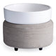 White & Concrete 2-in-1 Candle Warmer