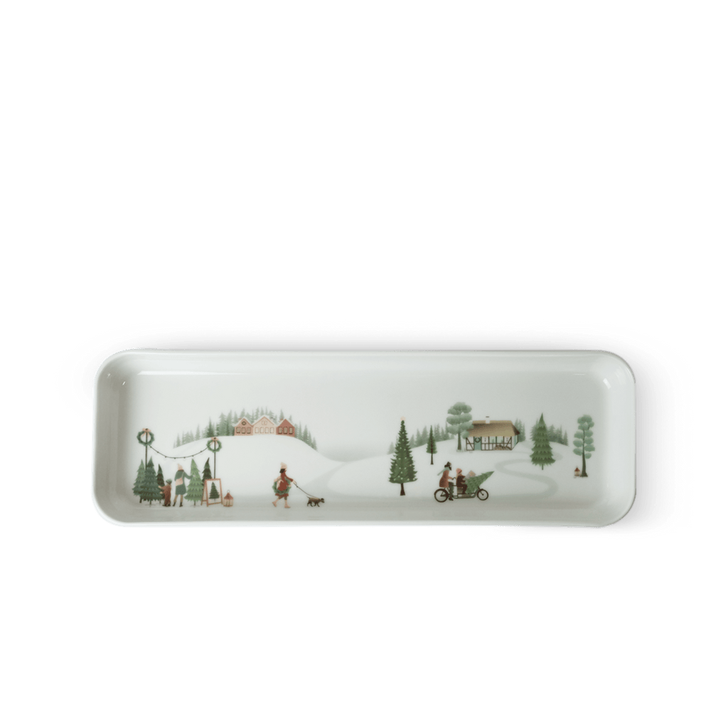 Winter Decor Plisse Tapas 14 x 4.5" 14" L x 4.5" W x 1.25" H - 20 oz