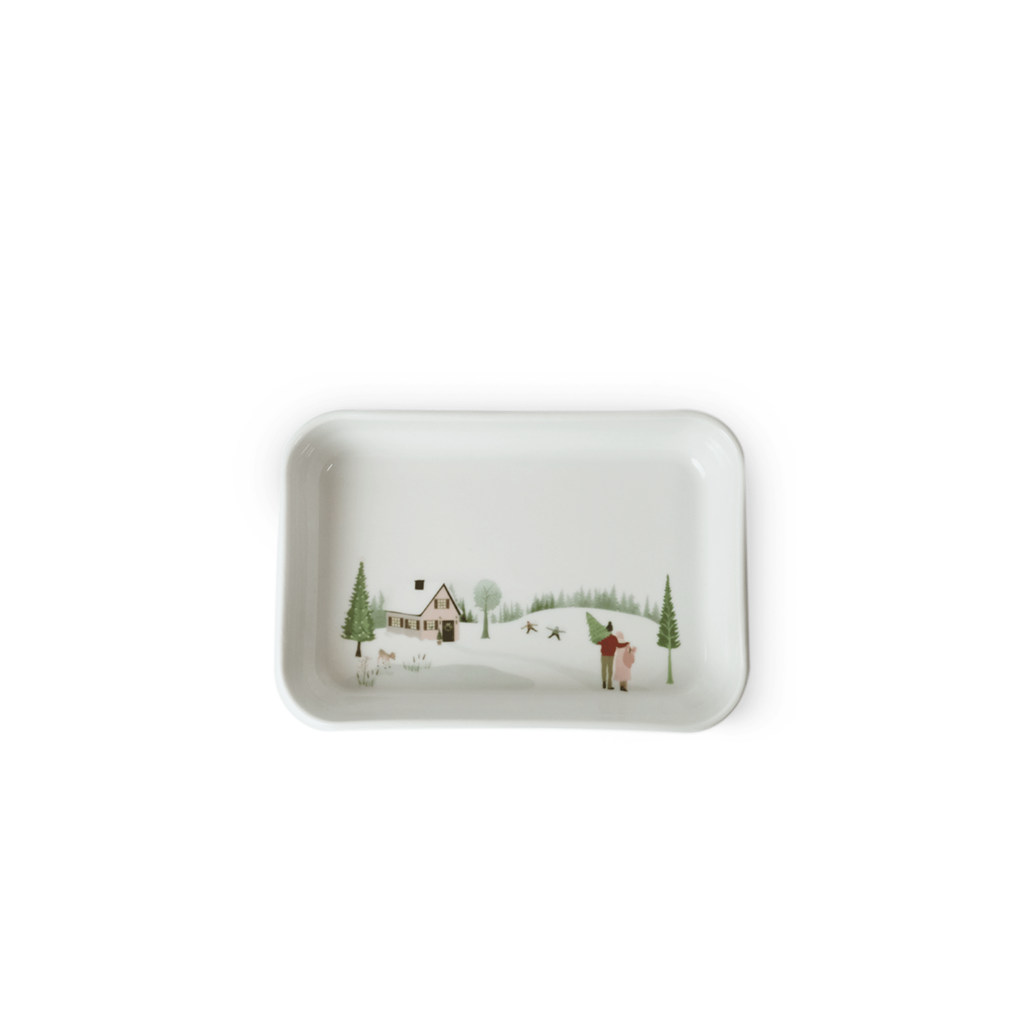 Winter Decor Plisse Tapas 7 x 4.5", Set of 4 Secondary image