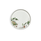Winter Decor Toulouse Plate 10", Set of 4 10" diam x 0.5" H - Set of 4