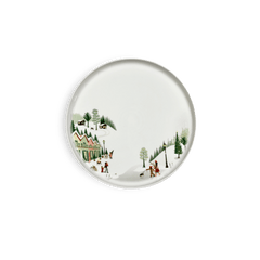 Winter Decor Toulouse Plate 10", Set of 4 10" diam x 0.5" H - Set of 4