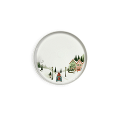 Winter Decor Toulouse Plate 7.75", Set of 4 7.75" diam x 0.5" H - Set of 4